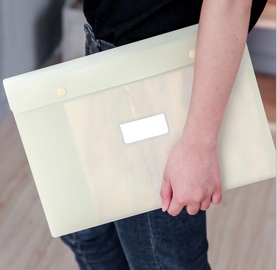 Promotional cheap style pp plastic document file folder