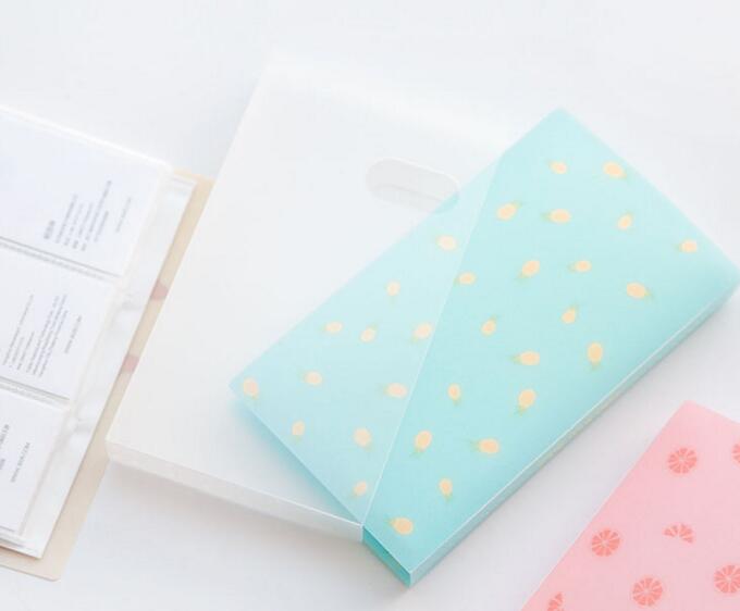 Promotional 120 pocket pp name card plastic clear box or plastic organizer