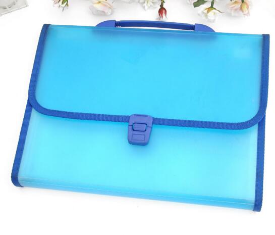 Wholesale custom logo light blue color expandable file folders or accordion file folder