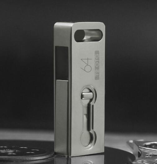 Promotional swivel otg metal usb flash keychian for phone and computer