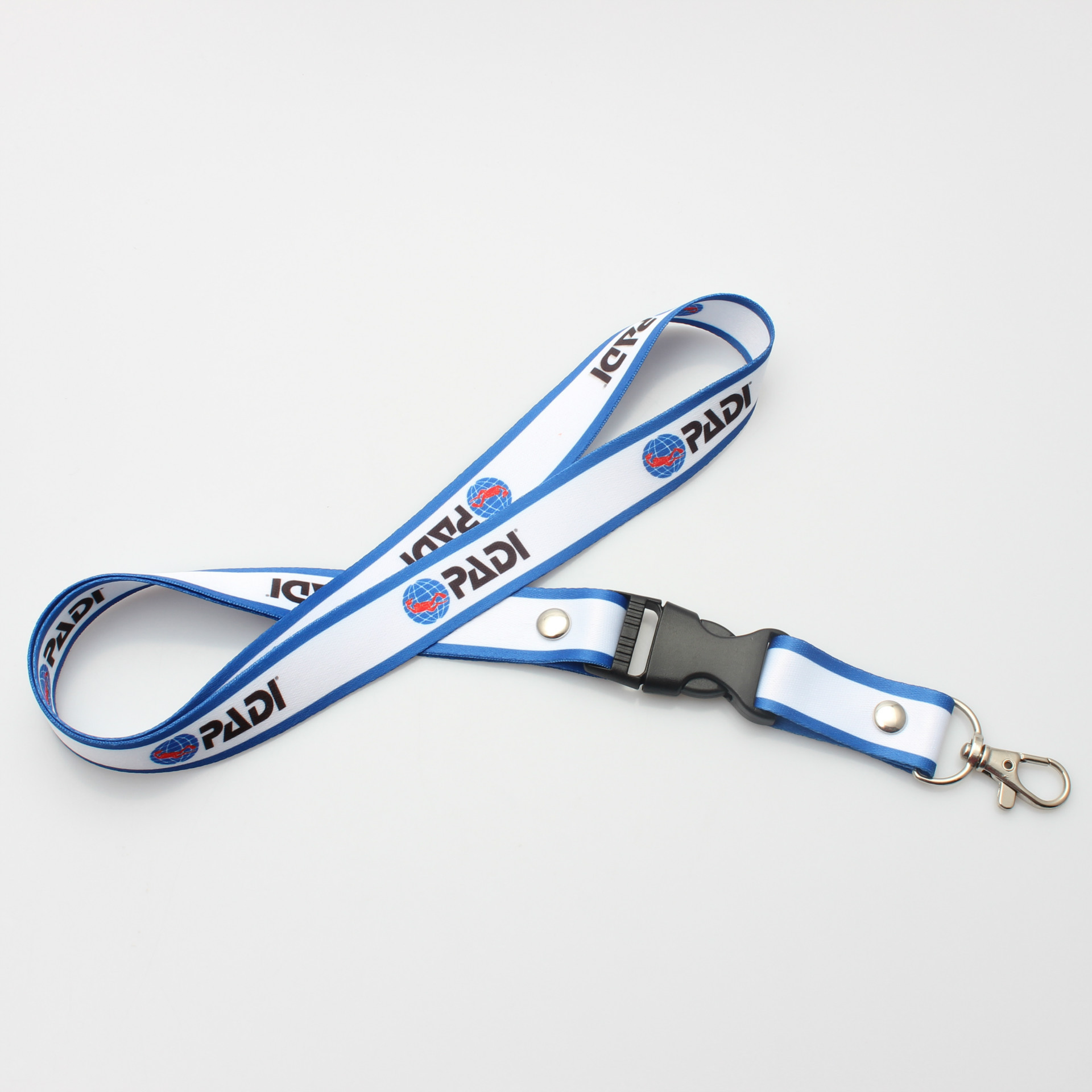 Promotional customize logo printed polyester lanyard