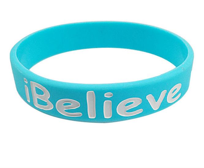 Green color and fill color customize silicone wristband