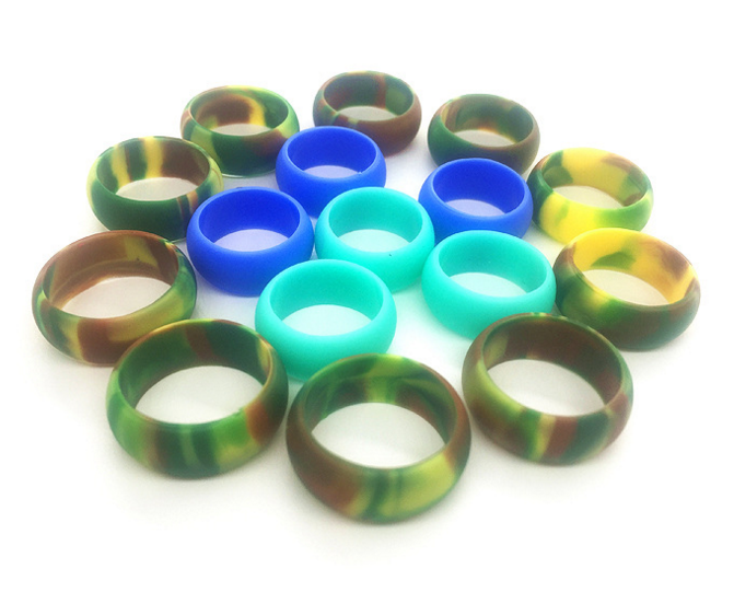 Promotional camouflage customize emboss logo silicone wristband