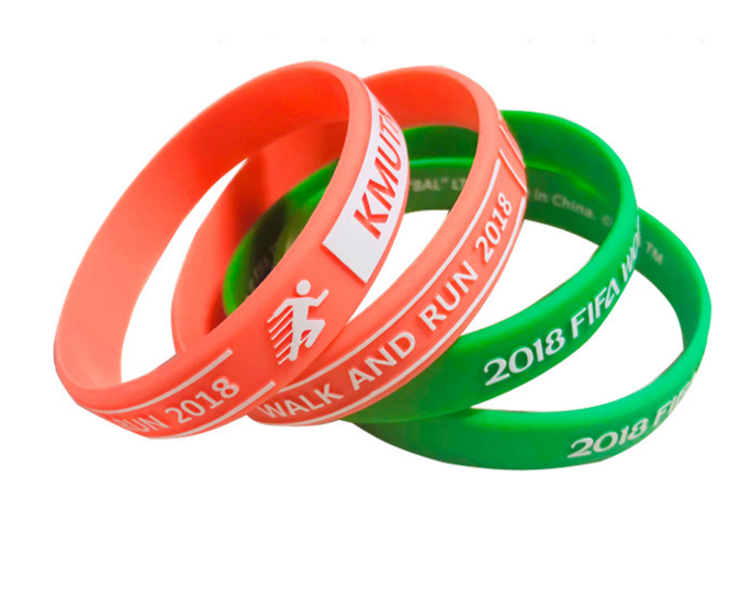Cutomize blue or red or other color silicone wristband