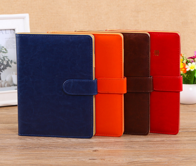 Wholesale a5 size customize logo pu notebook with magnetic buckle