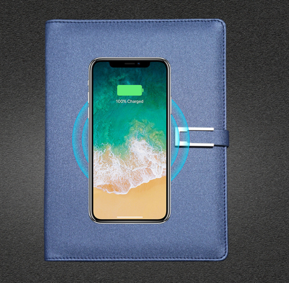 With 8gb and 8000mah wireless power bank function pu notebook