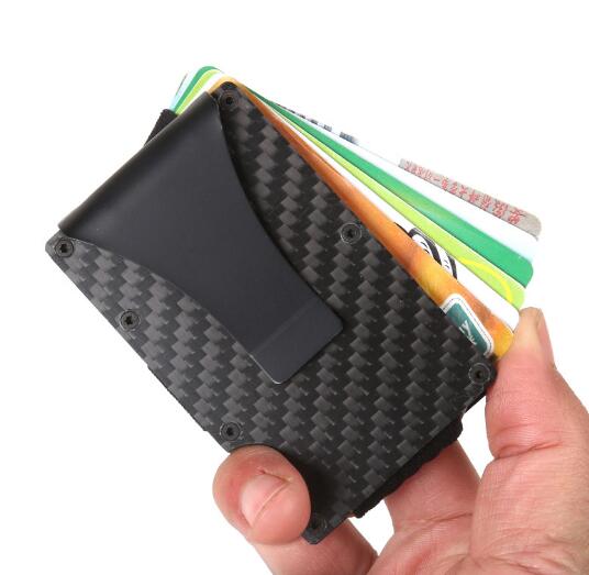 Wholesale anti-theft RFID stainless steel name card holder with pu cover