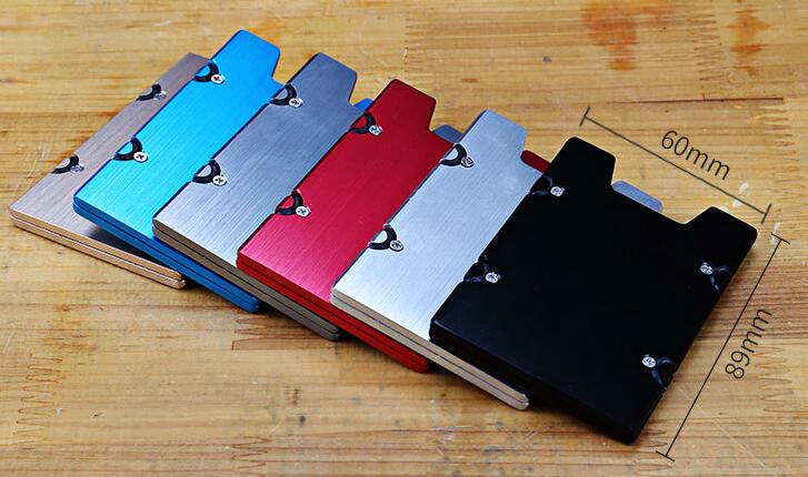 Promotional high quality aluminum alloy metal name card holder