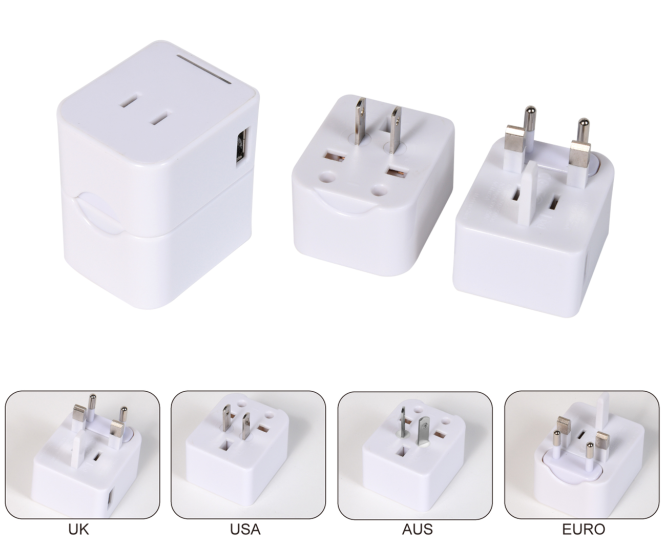Wholesale customize logo universal travel adaptor
