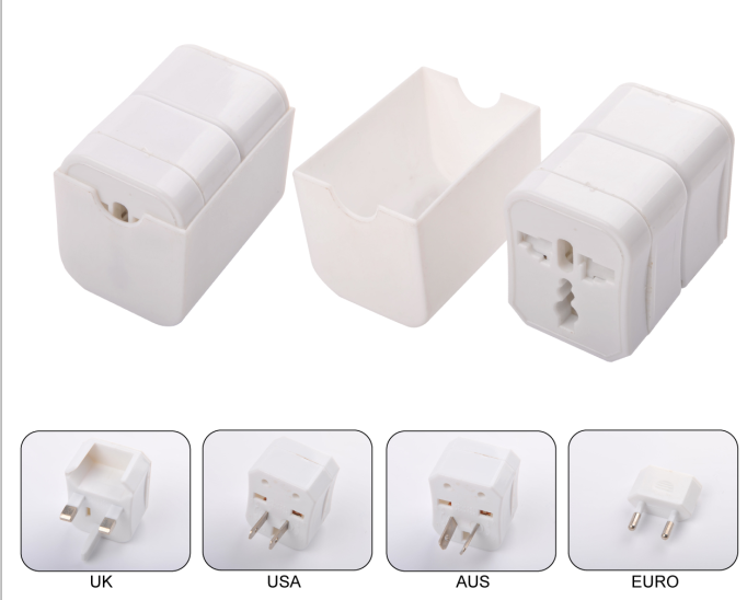 Promotional cheap style customize logo travel adaptor