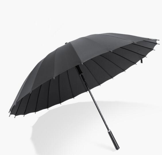 Customize logo 24 ribs straight umbrella