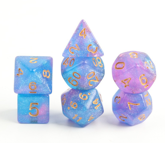 Color Running Group Dice Metal Gift Box Set COC Multi-faceted Cthulhu Board Game 8 Acrylic 20 Digital Dice