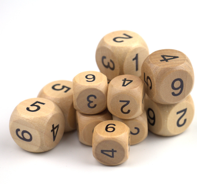 Customize 16mm or 20mm or 25mm or your size wooden game dice