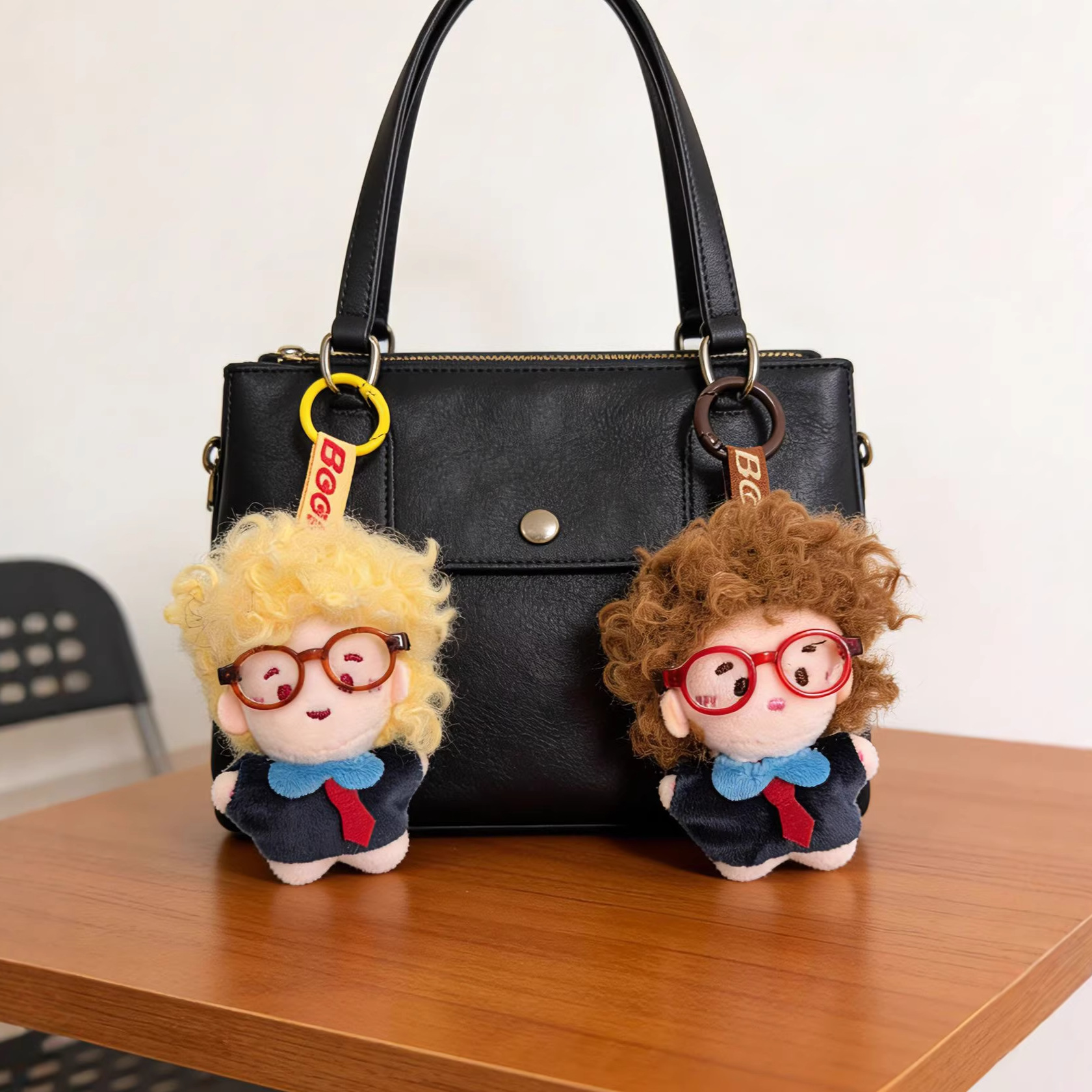 Promotional cute PP cotton plush toy keychain
