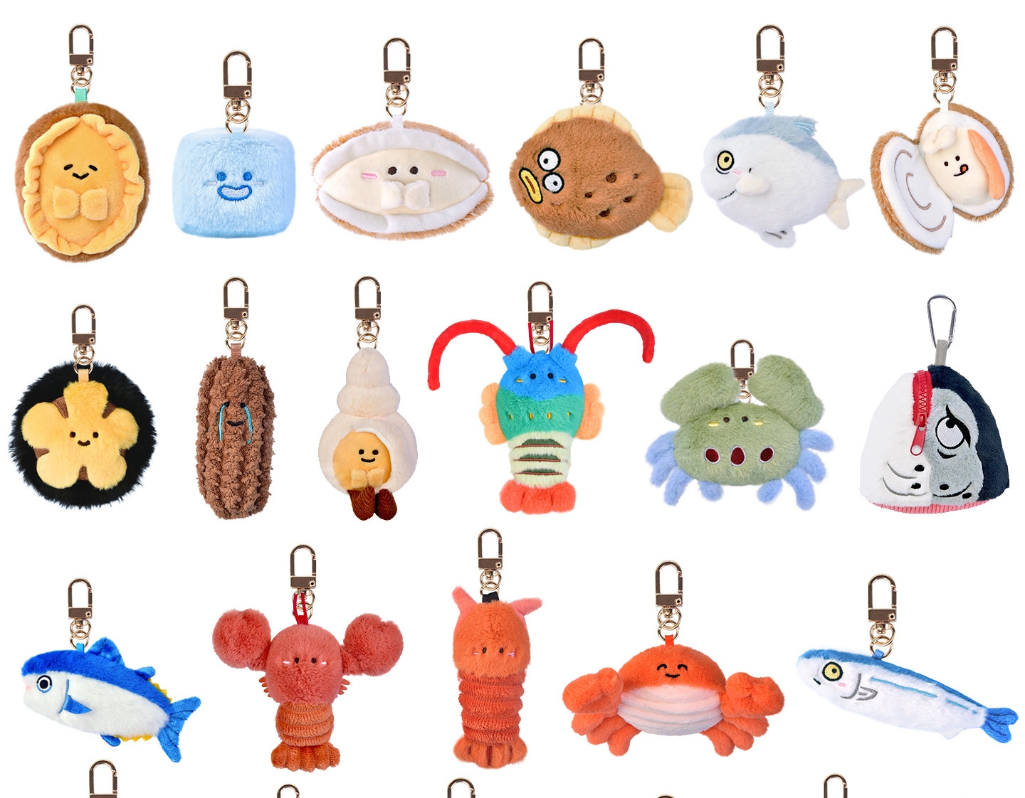 Promotional fashional size 12cm plush toy keychain